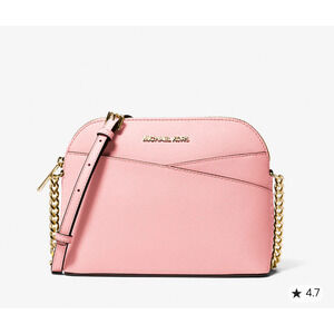 NWT Michael Kors Jet Set Travel Medium Dome Crossbody Bag – Powder Blush